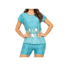 Pijama Set Luna Turquesa Para Mujer Croydon