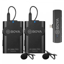 Microfono Doble De Solapa Boya Wm4 Pro K4 Inalambrico Para Ios