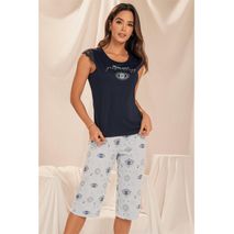 Conjunto Capri Azul Provocame 11916 Mujer
