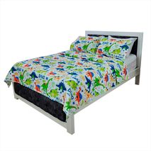 Edredón Unifaz Cama Sencilla 100X190cm Dinosaurio 8055