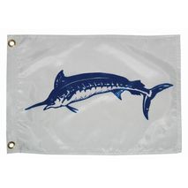Taylor hizo 12 X 18 blue Marlin Flag
