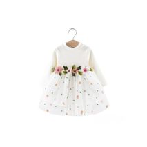 Vestido De Fiesta Para Bebé Niña Blanco Margarita