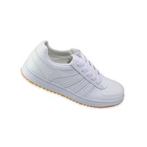 Tenis Colegial Genérico Cuero Amarrar Unisex