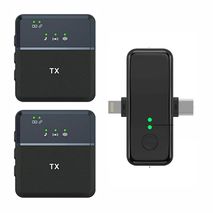 Micrófono De Solapa Inalambrico Doble Para Iphone Y Android