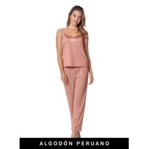 Pantalón de pijama con moño en satín FP594