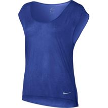 Camiseta Deportiva Mujer Nike Breathe Short Slave-Azul