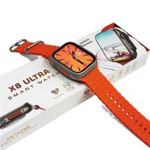 Reloj Inteligente X8 Ultra Smart Watch Serie 8 Versión Sport W&O Naranja