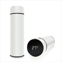 Termo Led Medidor Temperatura Térmico Acero Inoxidable Blanco