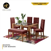 Juego De Comedor 6 Personas Hc Miguel Angel Salmon