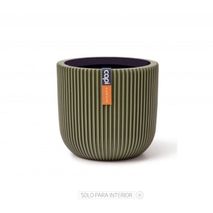 Matera Conic Round Groove 17 Cm Verde