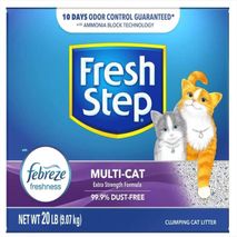 Fresh Step Multicat Febreze Control Olores Aglomerante 20 Lb