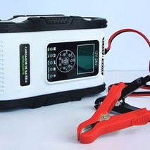 Cargador De Bateria 12A Inverter 12 24 V Black&white