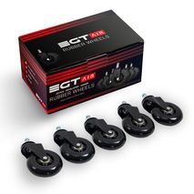 Set de Ruedas Rubber Anti Rasguños Egtair Wheels para sillas de oficina o gamer
