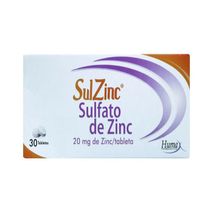 Sulzinc Tab 20 Mg Oral 0 Caj 30 Un