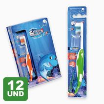 Cepillo Dental Infantil Niños X 4 Unidades Delfin
