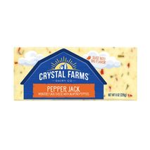 QUESO PEPPER JACKBLQ PQNO CRYSTAL FARMS MARCA EXCLUSIVA 227 gr