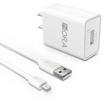 Cargador 1Hora Usb a Lightning 2.4 Amp Blanco Para Iphone