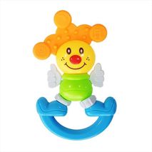 Sonajero Estimulacion Temprana Bebes Maracas Payasito Naranja