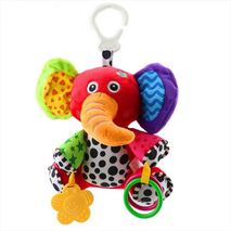 Sonajero Peluche Elefante Estimulación Mordedor Temprana Bebé