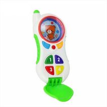 Teléfono Celular Juguete Musical Osito Bebe Niños + Baterias Verde