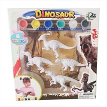 Juguete Dinosaurios Jurassic Pack X 4 Para Pintar Didáctico.