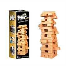 Jenga Gold Tipo Torre Grande Dorada Bloques 54Pc Juego Mesa Pimushop