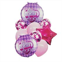 Kit Set Globo Feliz Cumpleaño Princesas Estrella Niñas