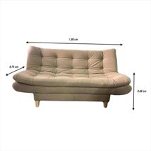Sofá Cama Reclinable De 3 Posiciones Antirasguños Y Antifluido Click Clack Moderno Individual