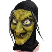 Máscara De Bruja Para Mujer Vieja Disfraz De Halloween