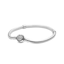 Brazalete Pandora Original 590743cz Suave Brillante De Corazón