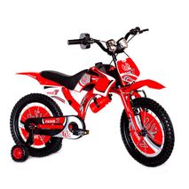 Bicicleta para niños rin 16 Wuilpy Bicimoto Rojo. Wuilpy Bike