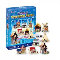 Rompecabezas 3D Casas Del Mundo Tradicionales