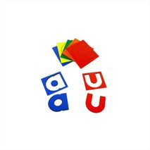 Juego De Vocales Imprenta En Madera