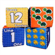 Cubos De Numeros X4 En Espuma (10 Cm)