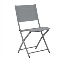 Silla Plegable Amaia Gris Claro 38,5X50x84cm 7House