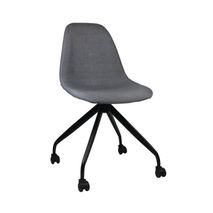 Silla de Oficina con Ruedas Basic Gris 85,7x46,5x55,5cm Thinia Home