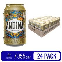 Cerveza Bandeja x 24 unds ANDINA 8520 ml