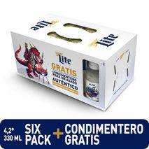 OF CERVEZA 6PACK+CONDIMENTERO MILLER 1980 ml