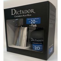 Pack Ron 20 Anos Super Premium DICTADOR 700 ml