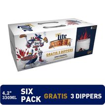 Cerveza Sixpack gts Dippers MILLER 330 ml