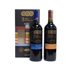 Estuche Vino Tinto TRES MEDALLAS 1500 ml