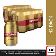 Cerveza X 12 Lata Dorada CLUB COLOMBIA 3960 ml