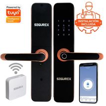Cerradura Inteligente H7b Segurex Cobre + Gateway Wifi + Instalación