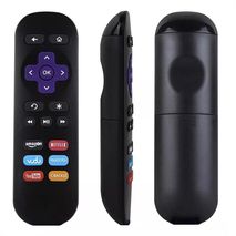 Control Remoto Compatible Roku 1, 2, 3, 4, Lt, Hd, Xd, Xs, Express, Premier, 6 Botones Directos Streaming, Repuesto