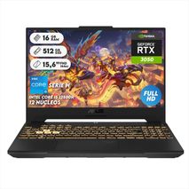 Computador Portátil Gamer Asus Tuf F15 Intel5 12500H 512Gb Ssd 16Gb Ram Nvidia Rtx3050 15,6Pul Fhd