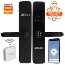 Cerradura Inteligente Digital Segurex H7b Negro + Gateway Wifi + Instalación