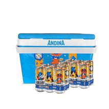 Cerveza ANDINA Dorada Lata x12und 269ml + Nevera (3228 ml)