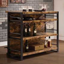 Bar Korak En Roble Natural Macizo Y Madera