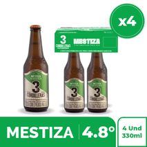 Cerveza Artesanal 3CORDILLERAS Mestiza Botella x4und 330ml (1320 ml)
