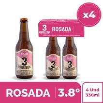 Cerveza Artesanal 3CORDILLERAS Rosé Botella x4und 330ml (1320 ml)
